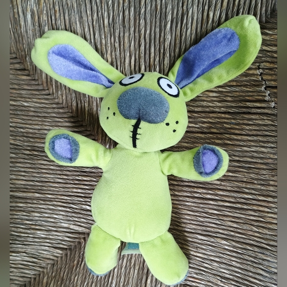 Yottoy Mo Willems Knuffle Bunny Plush Green 8" Small Stuffed Animal Toy 2004 - Picture 4 of 11